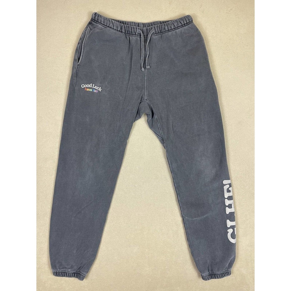 Meta Mens‎ M Jogger Sweatpants Elastic Waist Drawstring Pocket Graphic Print